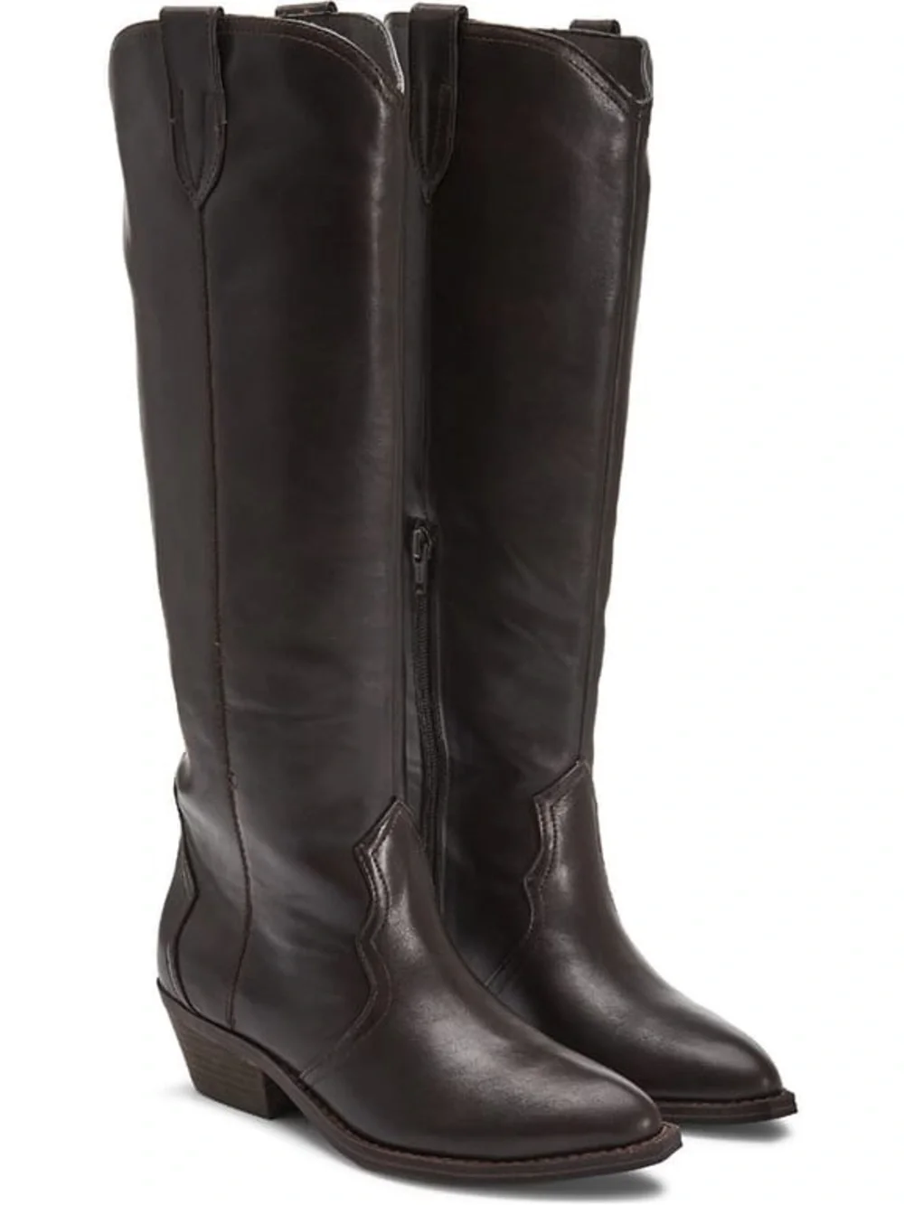 NWB DV Dolce Vita Kit Knee High Western Boots Dark Brown Women’s Size 7